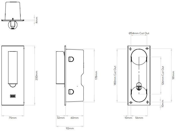 Astro Lighting Пластиковая светодиодная лампа для чтения с usb sun-id-1405741 - Вид №8