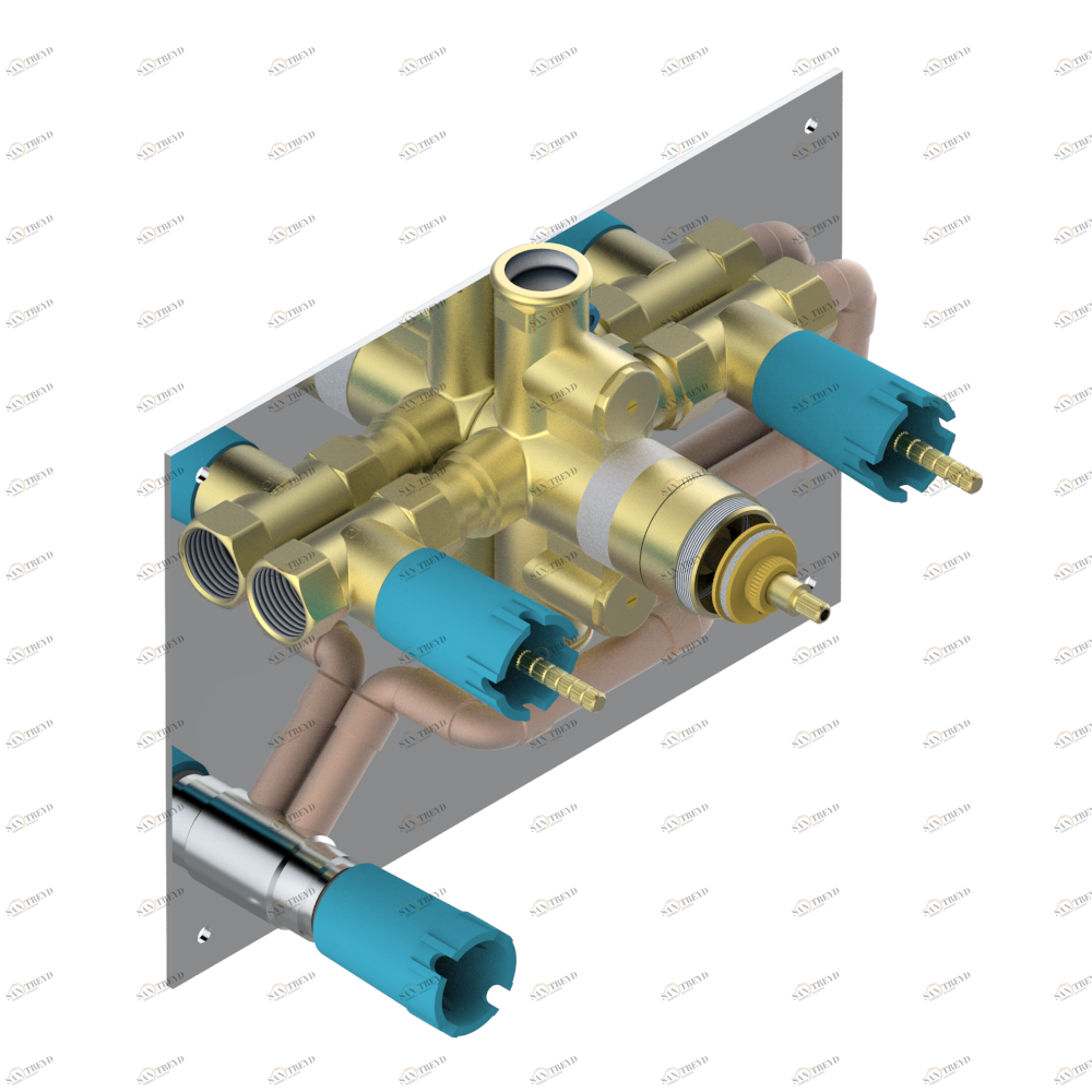 G00-5400D/A Встравиваемые части для термостатического смесителя 5400D Thg-paris прочие артикулы THG Без отделки 