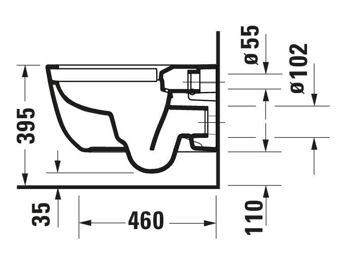 Керамический подвесной туалет без бриды Duravit Aurena ARCH-00076953 - Вид №2