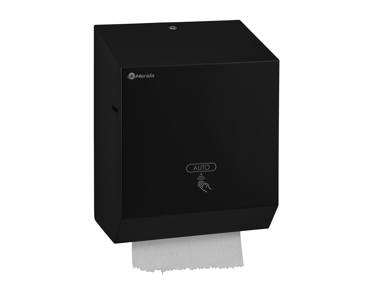 CSC503 Автоматический бесконтактный диспенсер для рулонов бумажных полотенец STELLA BLACK LINE AUTOMATIC MAXI, черный Merida  - Вид №3