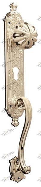 Pasini Ручка из латуни на пластине с накладкой Queen 4115