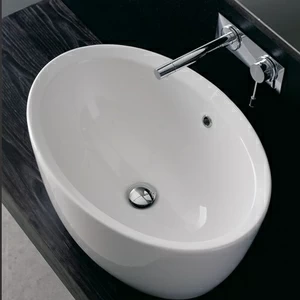 8056 Накладная раковина на столешницу  овальная Scarabeo Ceramiche