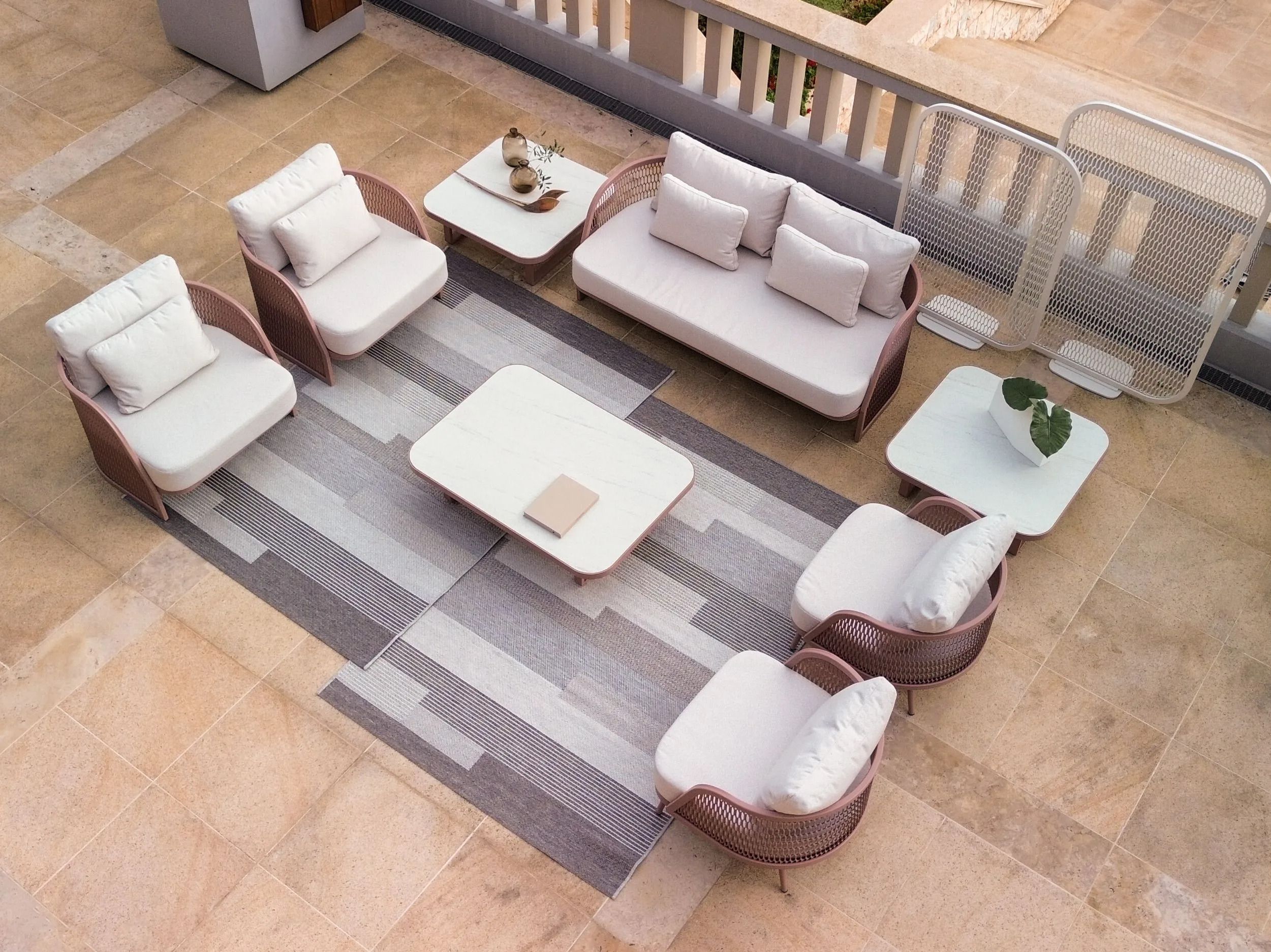 Алюминиевый стул с порошковым покрытием с подлокотниками 10Deka Ventura ARCH-00062631 - Вид №1