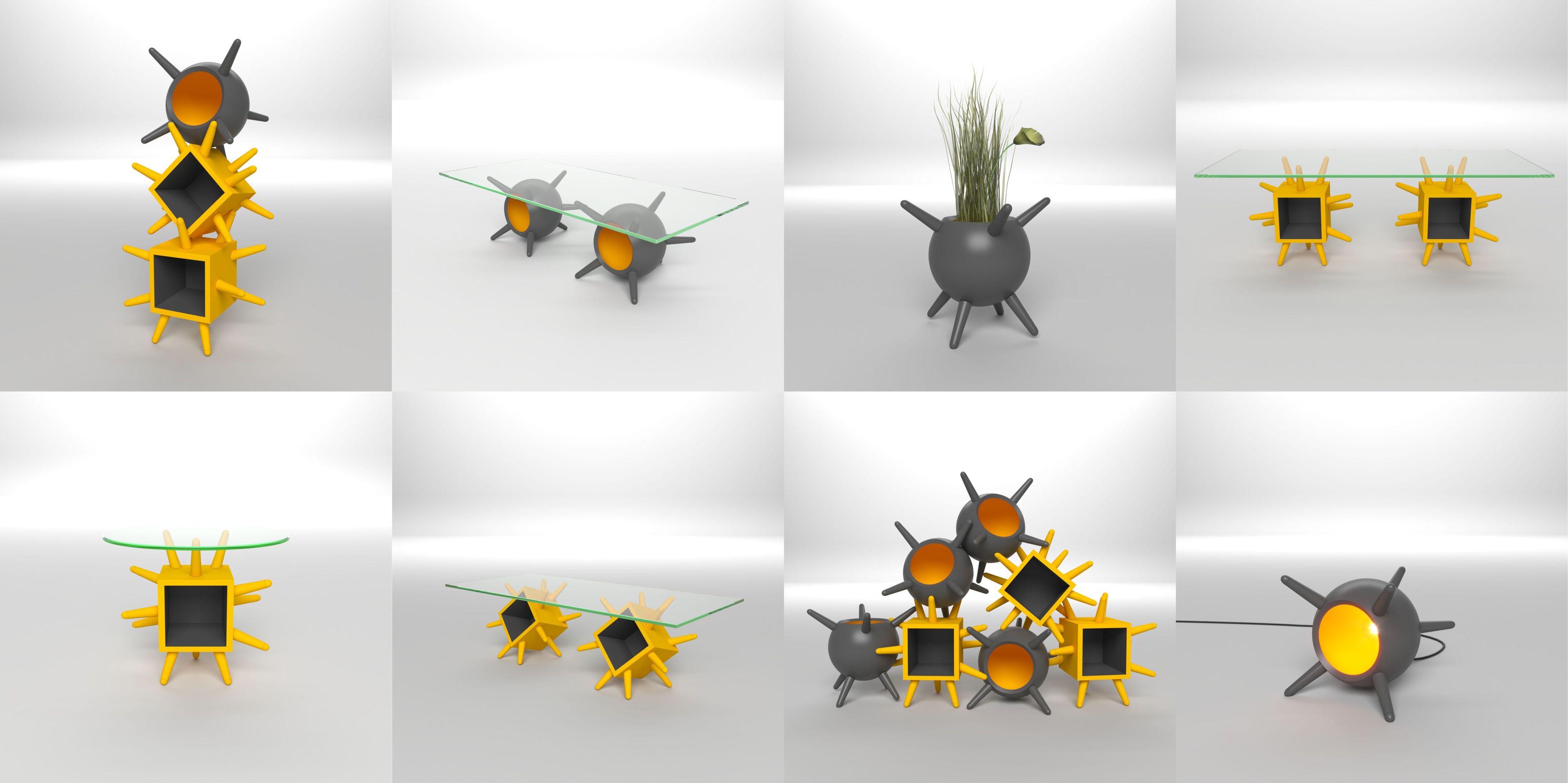 Деревянный модульный книжный шкаф Concepticon OLEG ARCH-00085734 - Вид №8