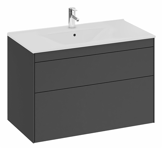 47448 IFO Sense тумба под умывальник с двумя выдвижными ящиками, W = 900 мм, W1 = 910 мм, мол. - Вид №9