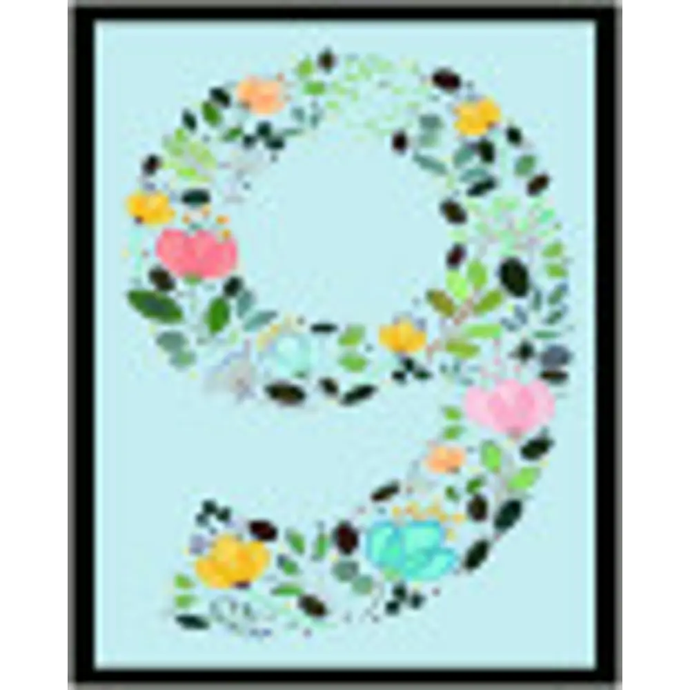 Цифра «9» самоклеящаяся 50x40 мм пенополиэтилен цвет глянцевый мультиколор DUCKANDDOG STLM-2051556