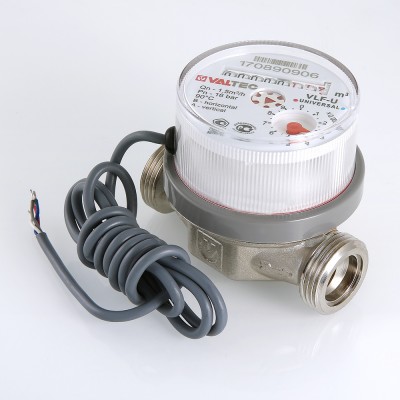 VLF-15U-IL.110 Водосчетчик универсальный с импульсным выходом (новый) без сгонов Valtec 1/2", 110 мм  - Вид №9