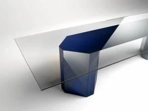 Gallotti&Radice Прямоугольный стол из хрусталя