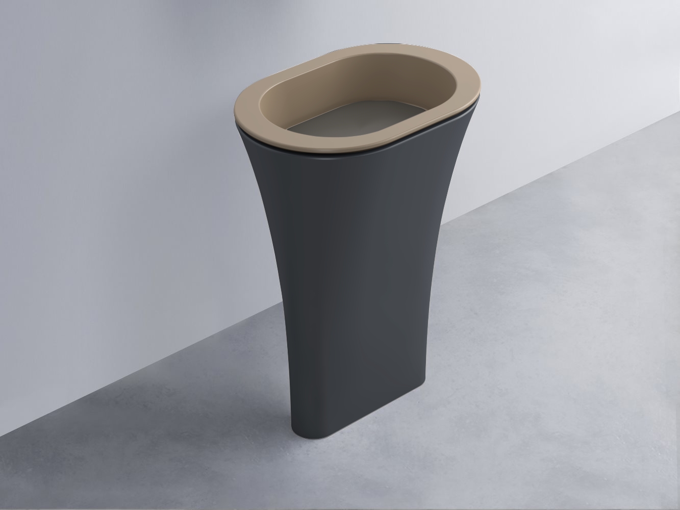 AMLA65-AN+AMPILO-FN+AMCOLO-BA Раковина Amedeo Ovale отдельностоящая cielo Enjoy + Amedeo Ceramica Cielo