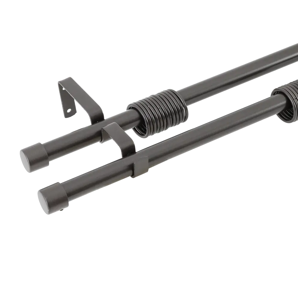 Карниз двухрядный раздвижной  160-320 см металл цвет венге ORBIS STLM-2055711