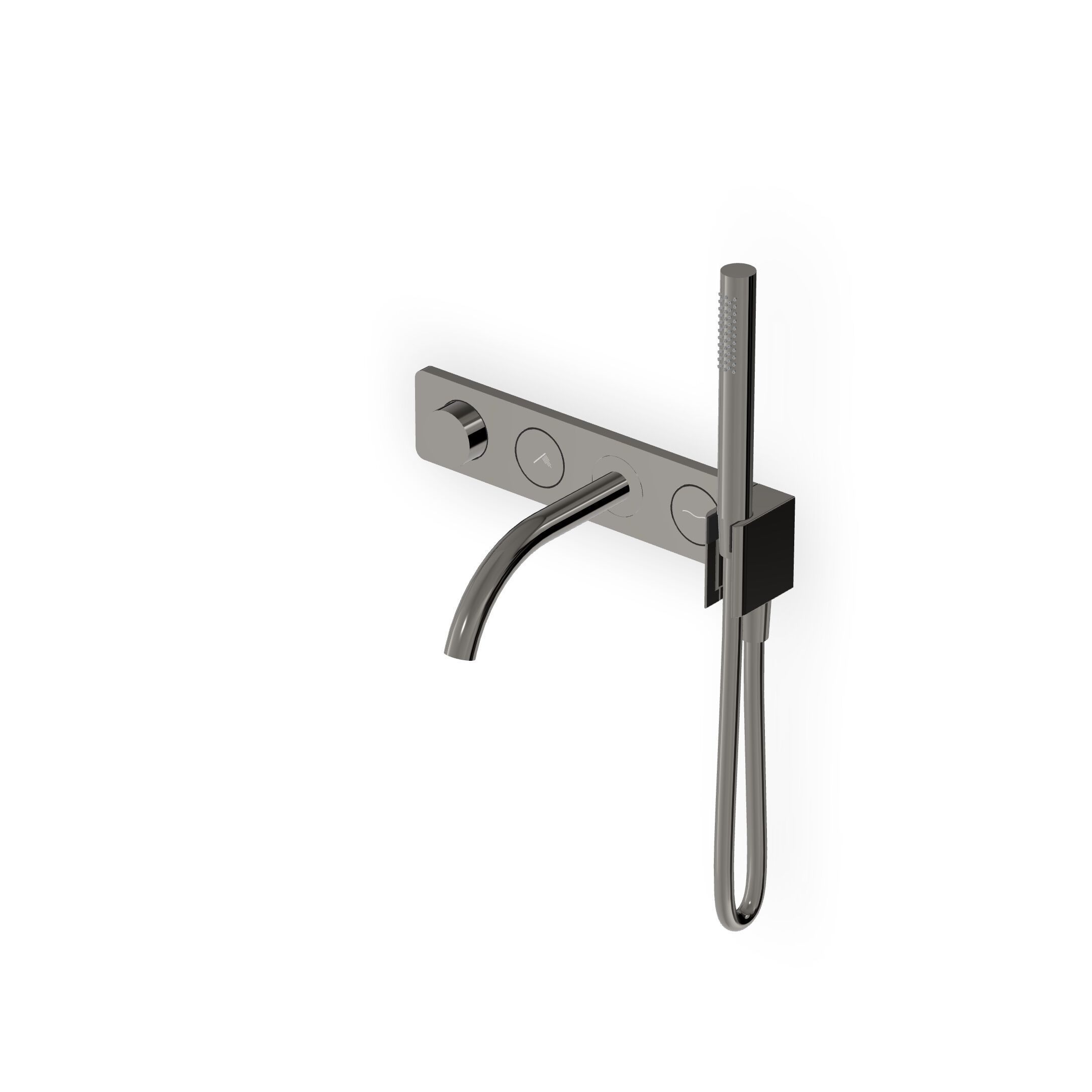 Термостатический смеситель для душа с 5 отверстиями и ручным душем Zucchetti Hoop ARCH-00129300 - Вид №10