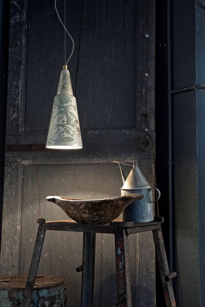 FERROLUCE Подвесной светильник из керамики Vague C1411 - Вид №1