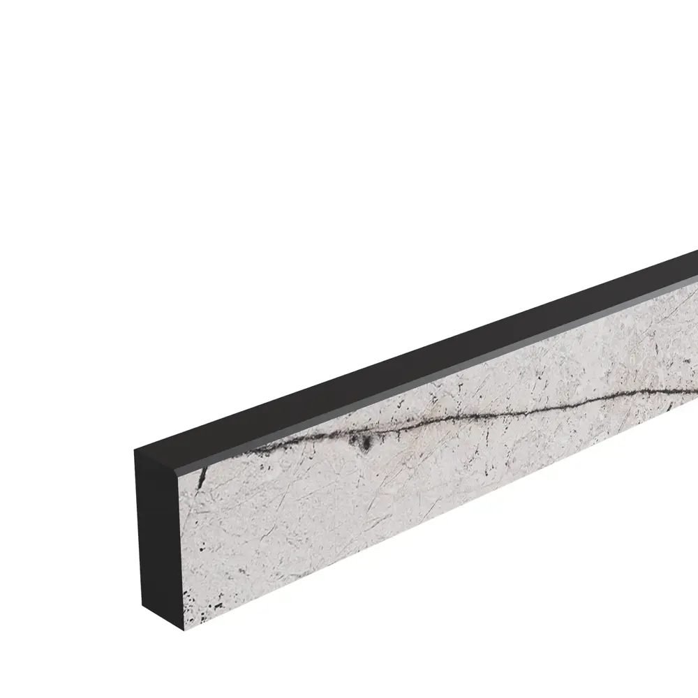 86821802 Комплект плинтусов Мугла 120x4 см 1 шт 60x4 см 2 шт HPL-пластик цвет серо-белый STLM-0881786 Santreyd 