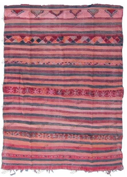 AFOLKI Ковер из шерсти в прямоугольную полоску Kilim Ta55be