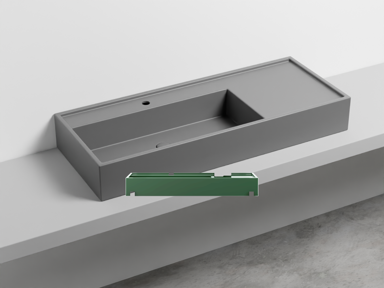 PNLA115-AL Керамическая раковина на одно отверстие 115 cielo Plinio Ceramica Cielo