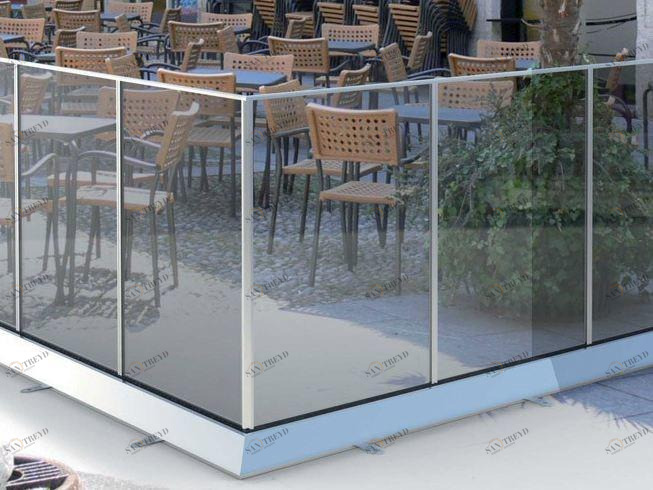 Metalglas Bonomi Модульный стеклянный экран  B-3004-3006-3008 