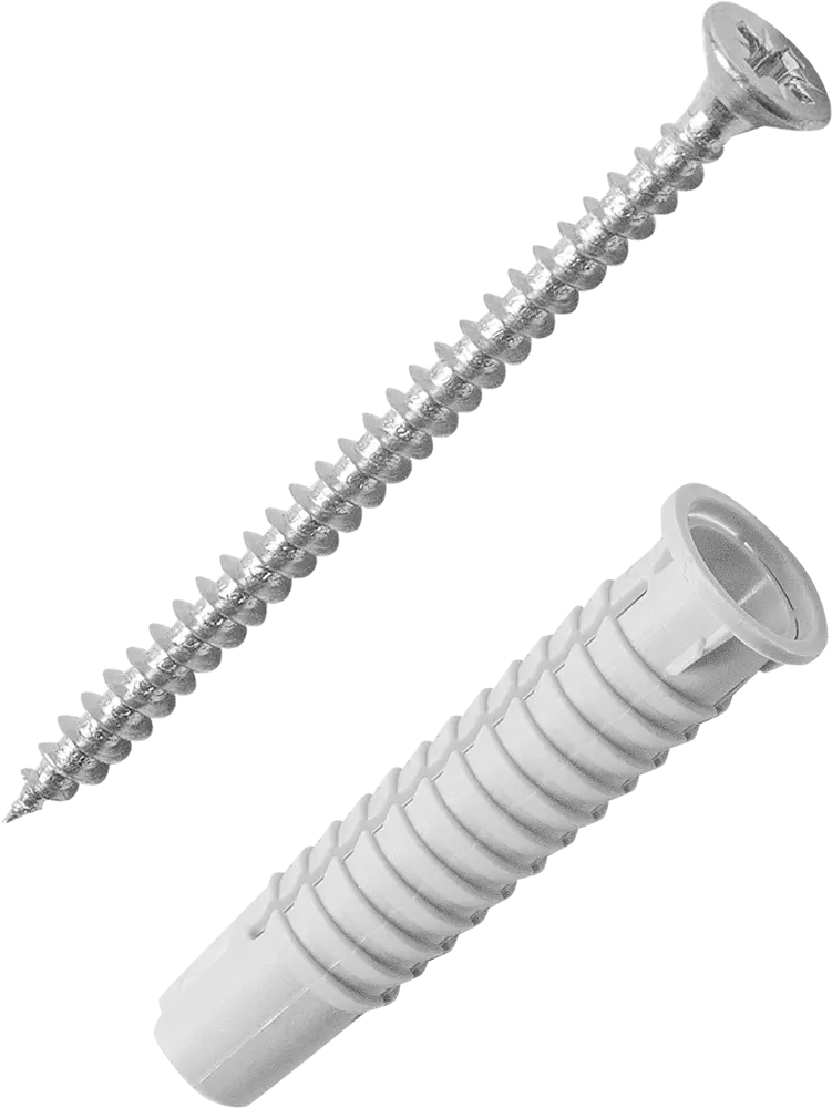 Дюбель потайной STANDERS PDU N 8×40 мм с шурупом 5×60 мм (200 шт) 83387798