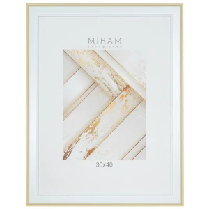 Рамка Мирам 30×40 см белая пластиковая для фото и картин 89422794