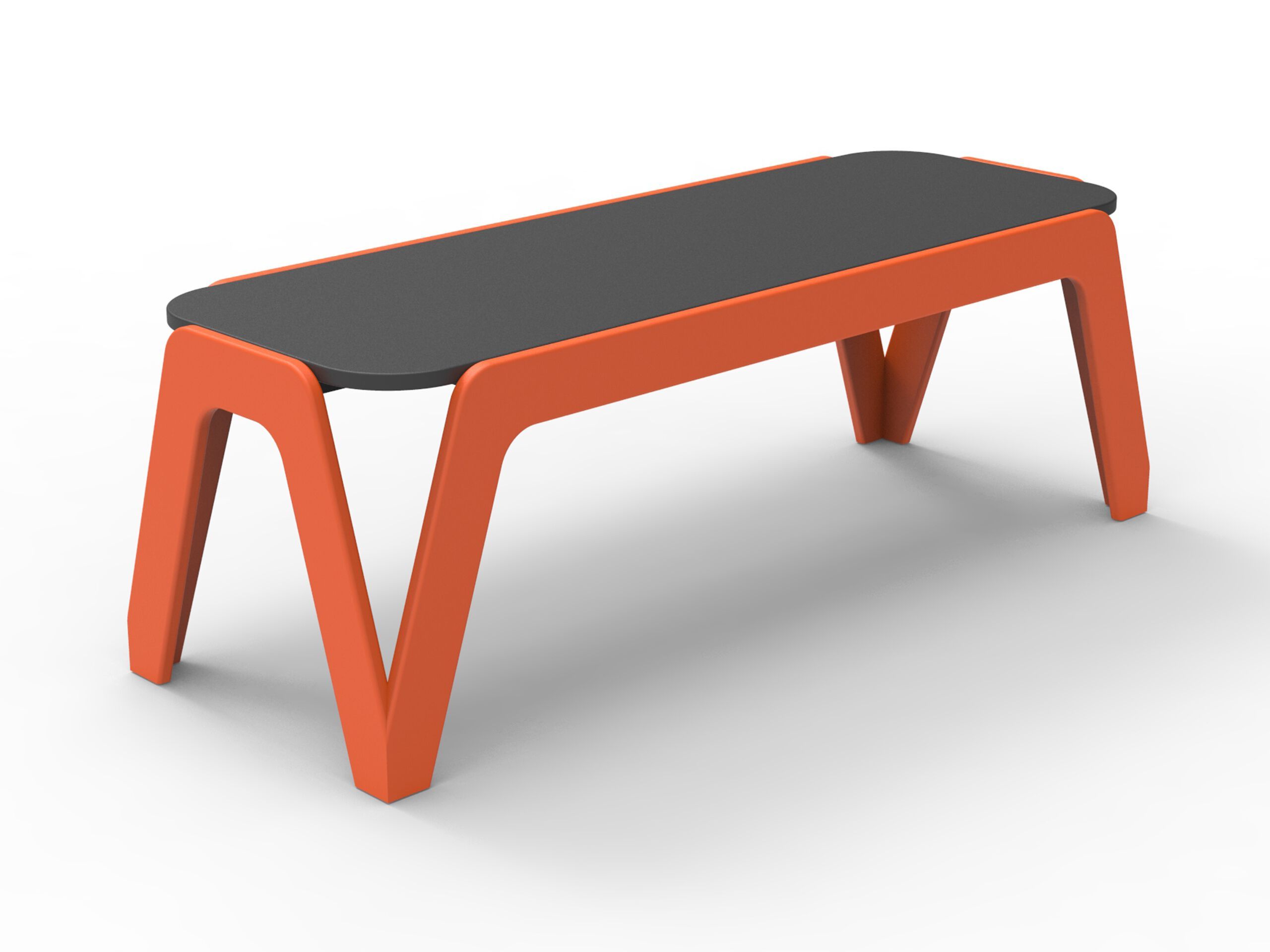 Скамейка из полиэтилена без спинки Donye компас ARCH-00130082 - Вид №1