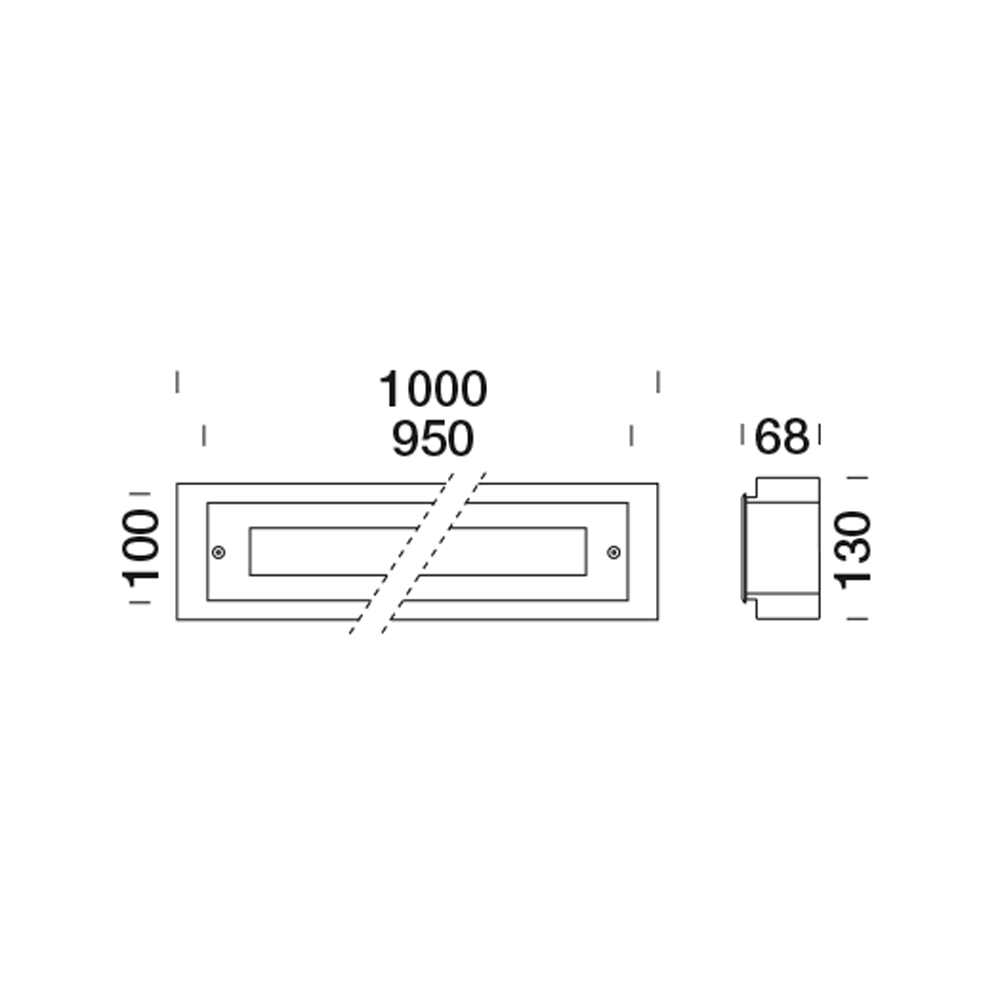 8496568 Встраиваемый в пешеходный пол Platek TETRA INCASSO 900  TETRA ВСТРАИВАЕМЫЙ 900 - 18 LED 4000K 40°  - Вид №2