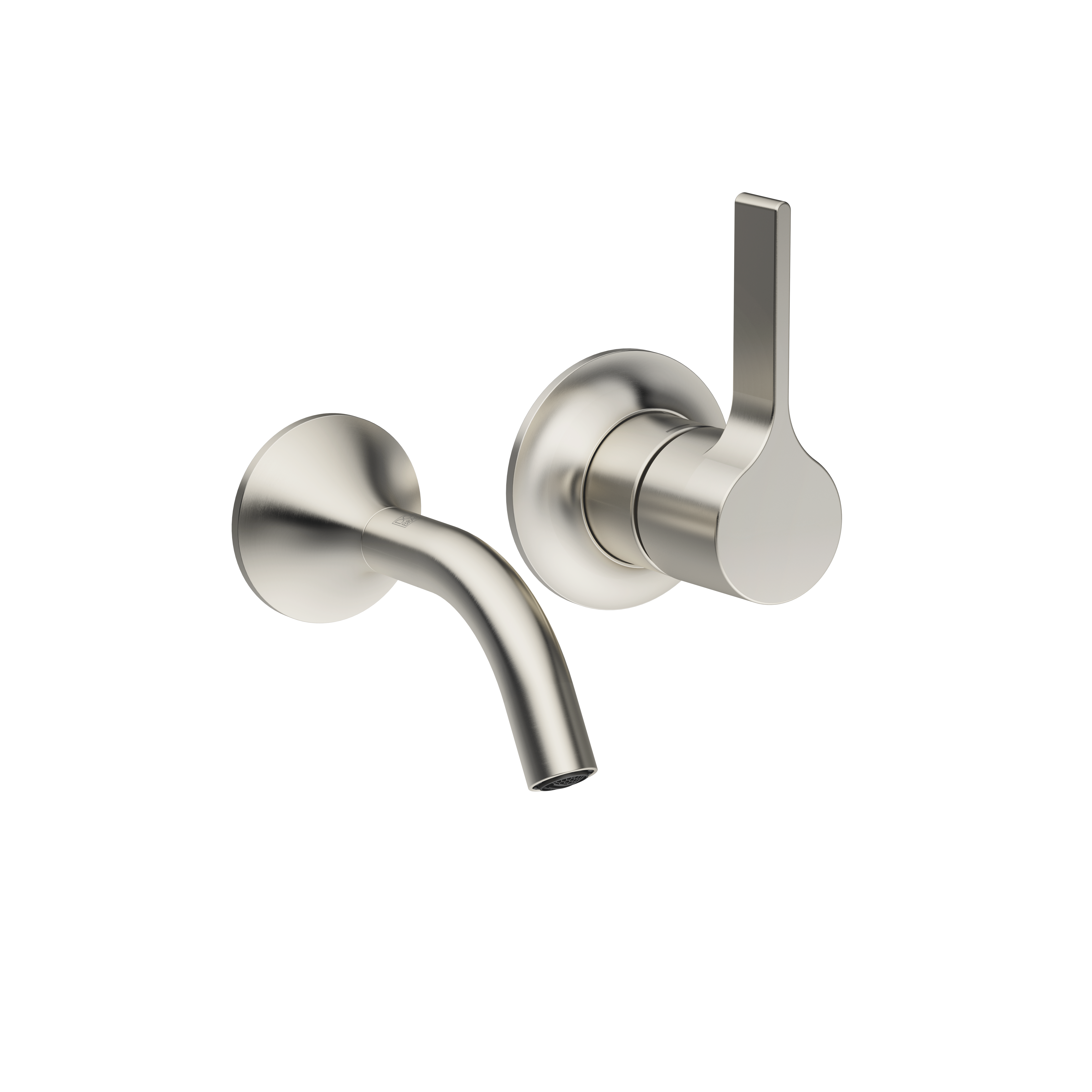 VAIA Смеситель для раковины, однорычажный, настенный, без донного клапана - Brushed Platinum 36867809-06 DornBracht