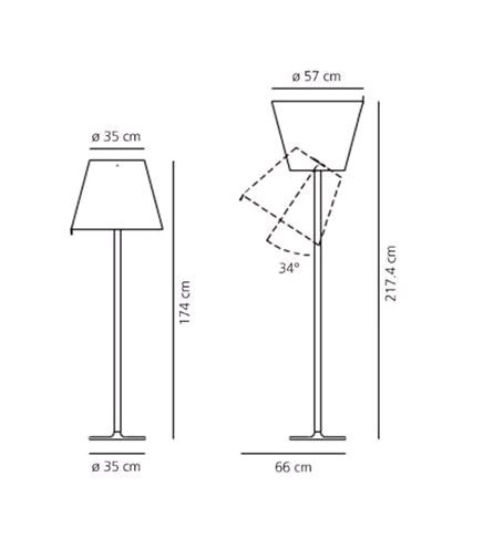 Artemide Melampo Mega 0577010A торшер 62127 - Вид №5