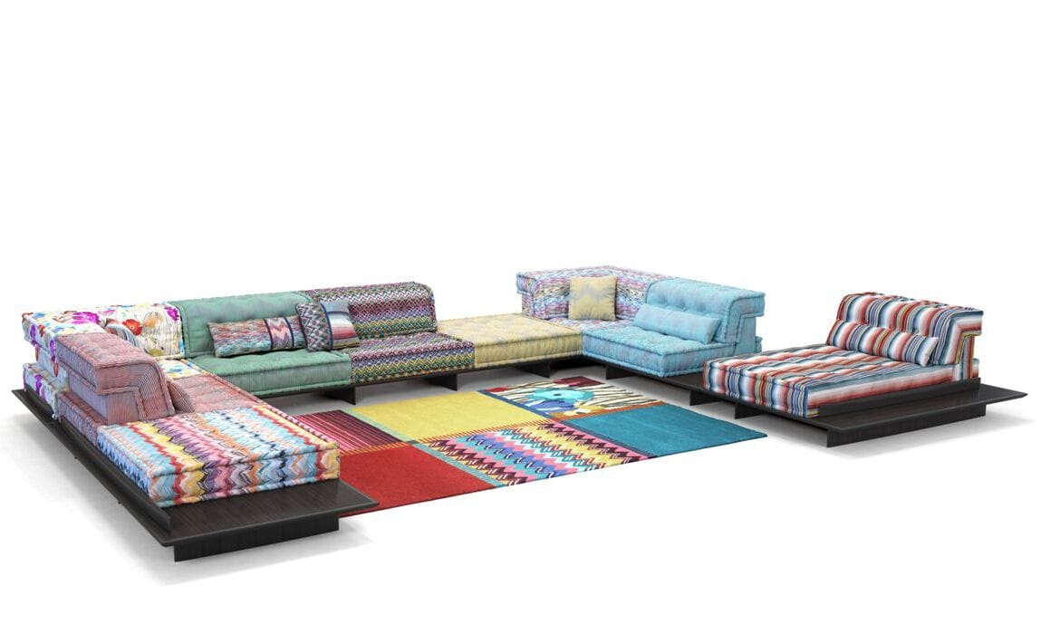 Ткань диван ROCHE BOBOIS Mah Jong ARCH-00009646 - Вид №1