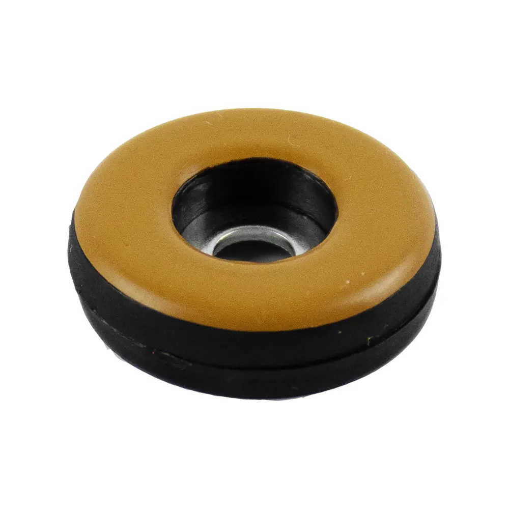 Накладки на мебельные ножки на саморезах ⌀25 мм круглые ПТФЭ коричневые 4 шт DILWIS STLM-2067026 - Вид №2