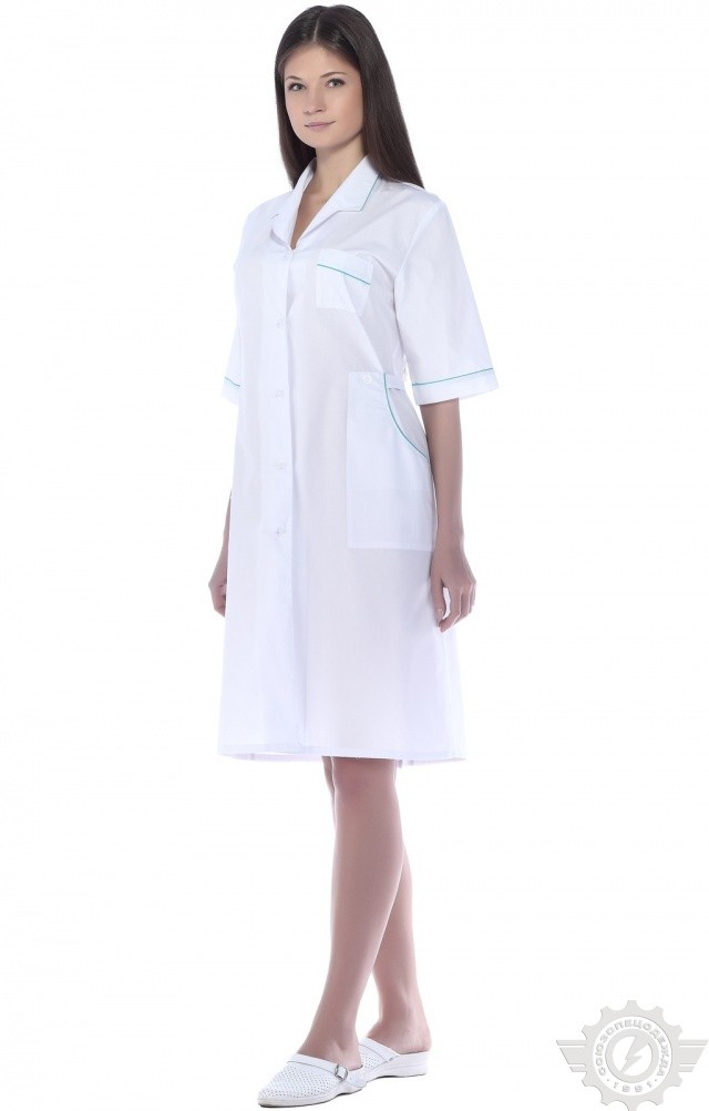 63629 Халат "Оксана"  Медицинская одежда  размер 62/170-176 Спецодежда  - Вид №8