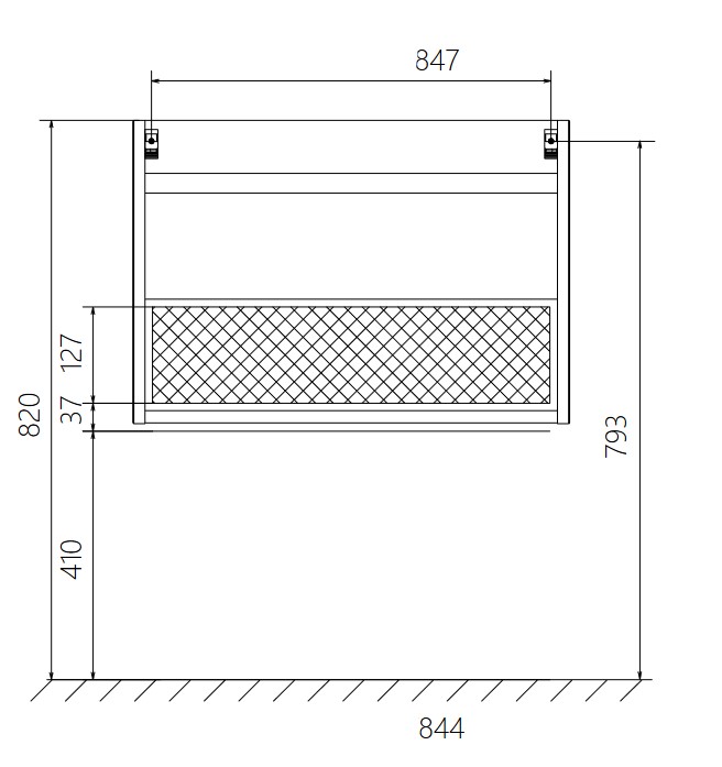 У51043 Тумба Соната 90П 1я, Белый глянец 1 Marka Соната  - Вид №8