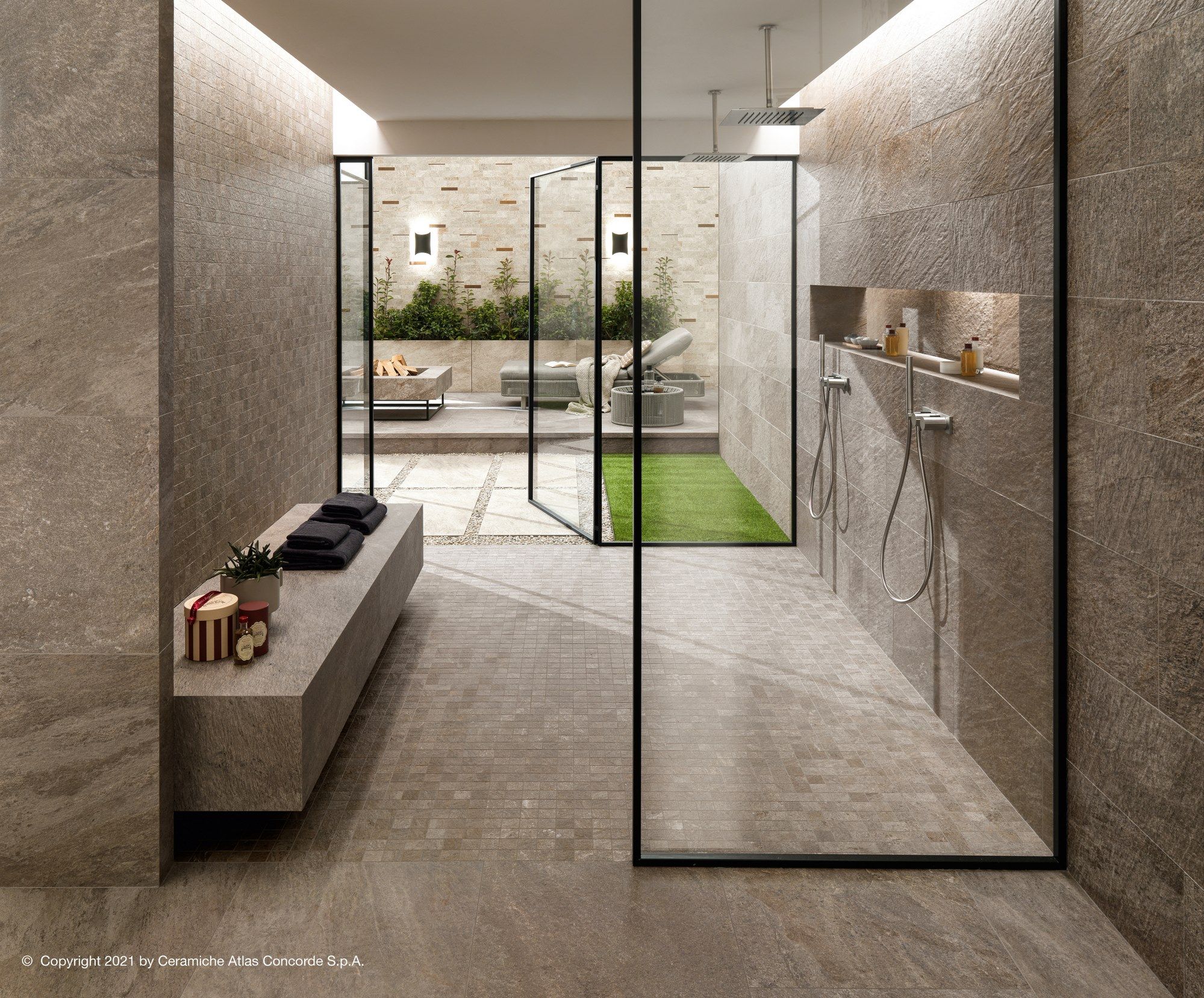 Пол / облицовка керамогранита с эффектом камня Atlas Concorde Norde ARCH-00026085 - Вид №2