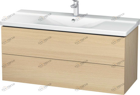 LC625307171 Тумбочка подвесная L-Cube #LC6253 1220 x 481 мм Средиземноморский дуб Duravit