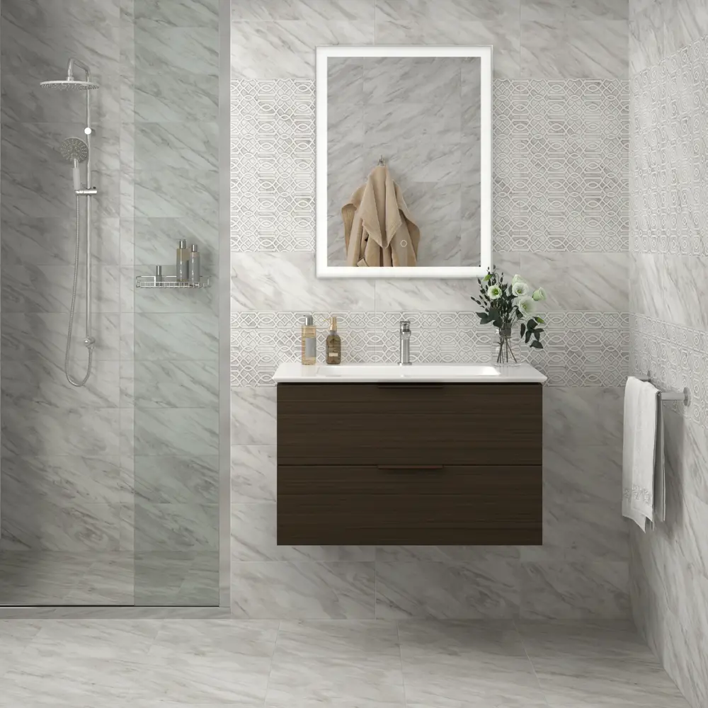 Бордюр настенный Kerama Marazzi Кремона AZ/A050/7234 50x6.3 см матовый цвет белый STLM-2111037 - Вид №4