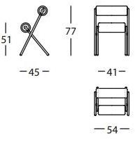 Sancal Стул с цилиндрическими кожаными подушками  349.46.j  - Вид №12