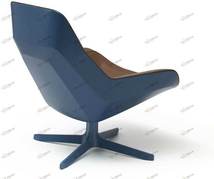 de Sede Кожаное кресло на 4-х спицах с высокой спинкой Ds-144 sun-id-1391955