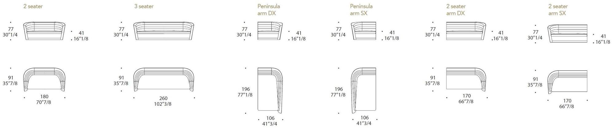 Reflex 3-х местный тканевый диван Pininfarina home design sun-id-1485060 - Вид №1