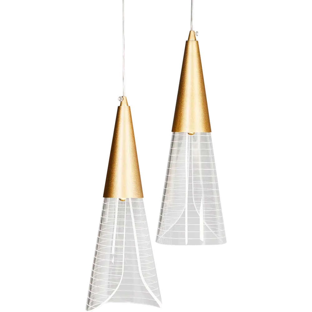 Светодиодный подвес двойной Natali Kovaltseva Triangle 14 Вт регулируемый белый свет STLM-2050462 - Вид №4