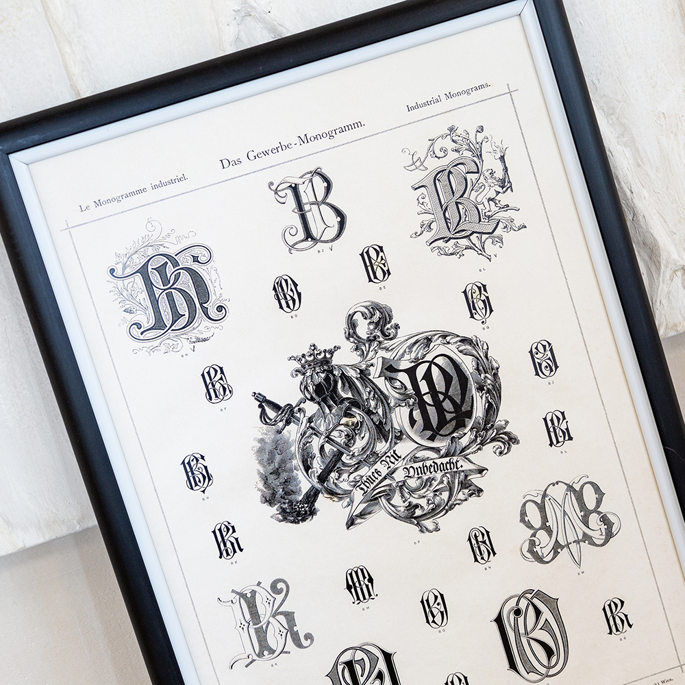 21080902 Арт-постер «Монограмма 5» Object Desire Азбука мечты  - Вид №3