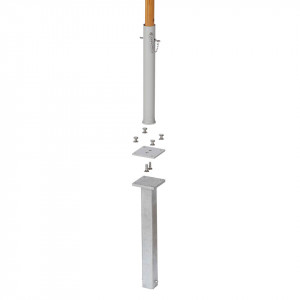 4PBUS Зонтик в земле Base 38 - Small Teak  Parasol Bases & Accessories 