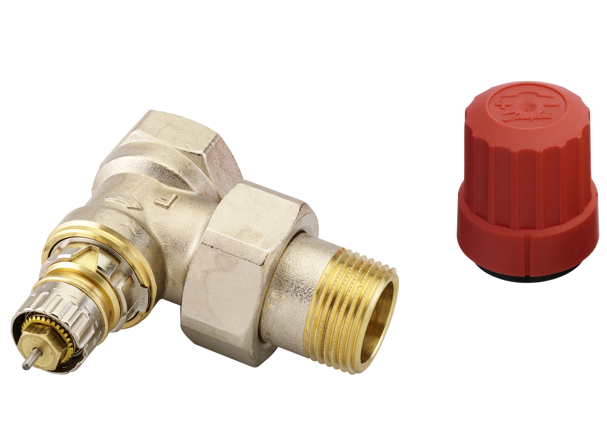 Danfoss Клапан RTR-N/RA-N для двухтрубной системы отопления RTR-N 15 Кл. т-рег. Угл. трехос, лев. 013G7022  - Вид №1