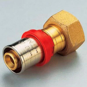 Муфта пресс-В с накидной гайкой плоская прокладка TIEMME 26x1"1/4