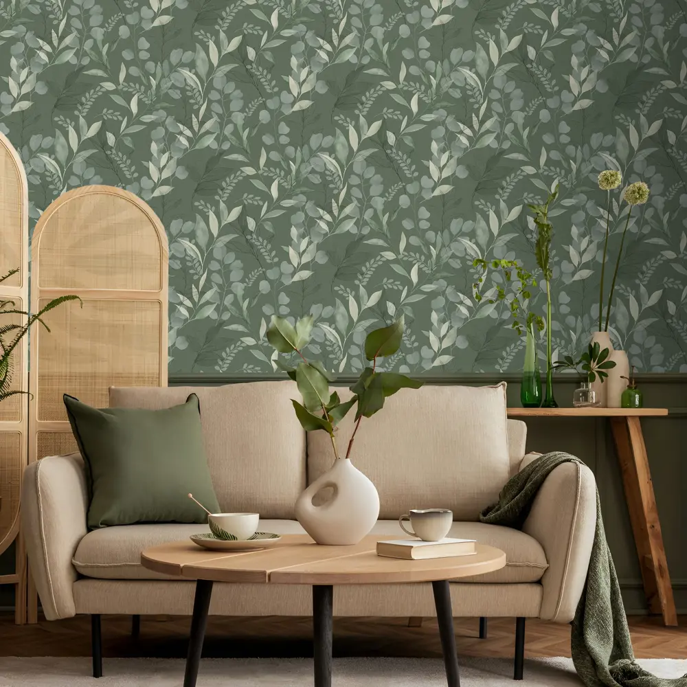 Обои флизелиновые Erismann Aeris зеленые 1.06 м ЭР61040-06 STLM-2021158 - Вид №4