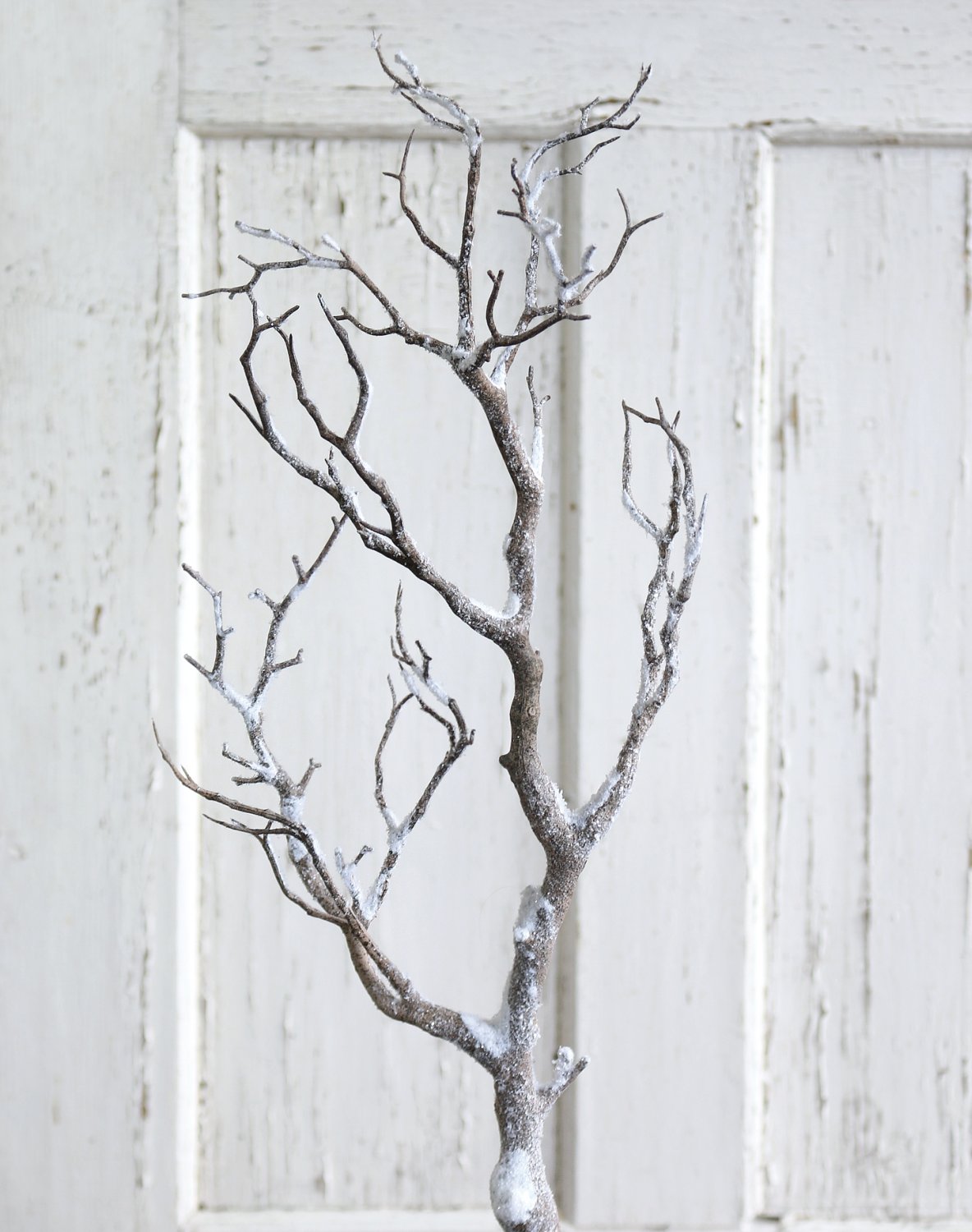5364 799 a3 Искусственное украшение ветка со снегом, 75 см, матово-белый H-andreas 
