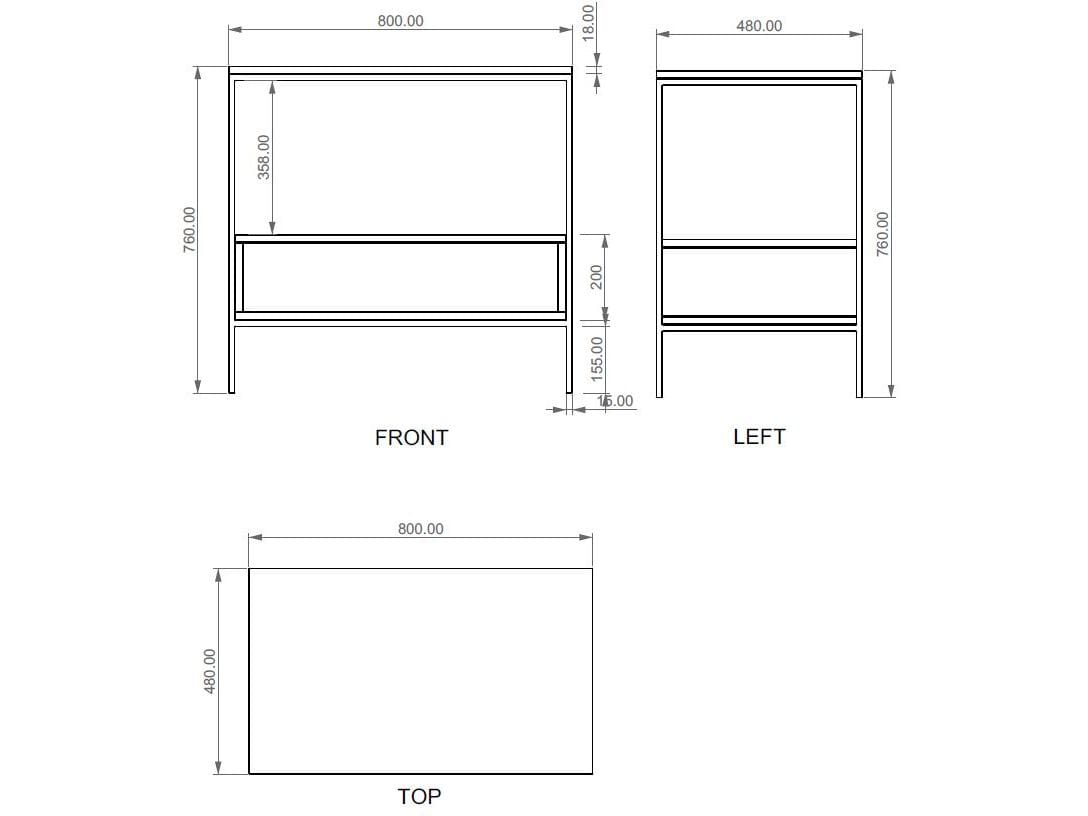 Напольная раковина с выдвижными ящиками GSG Ceramic Design OSLO ARCH-00148655 - Вид №6