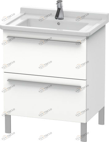 XL653501818 X-Large Тумбочка напольная Белый матовый, декор Duravit
