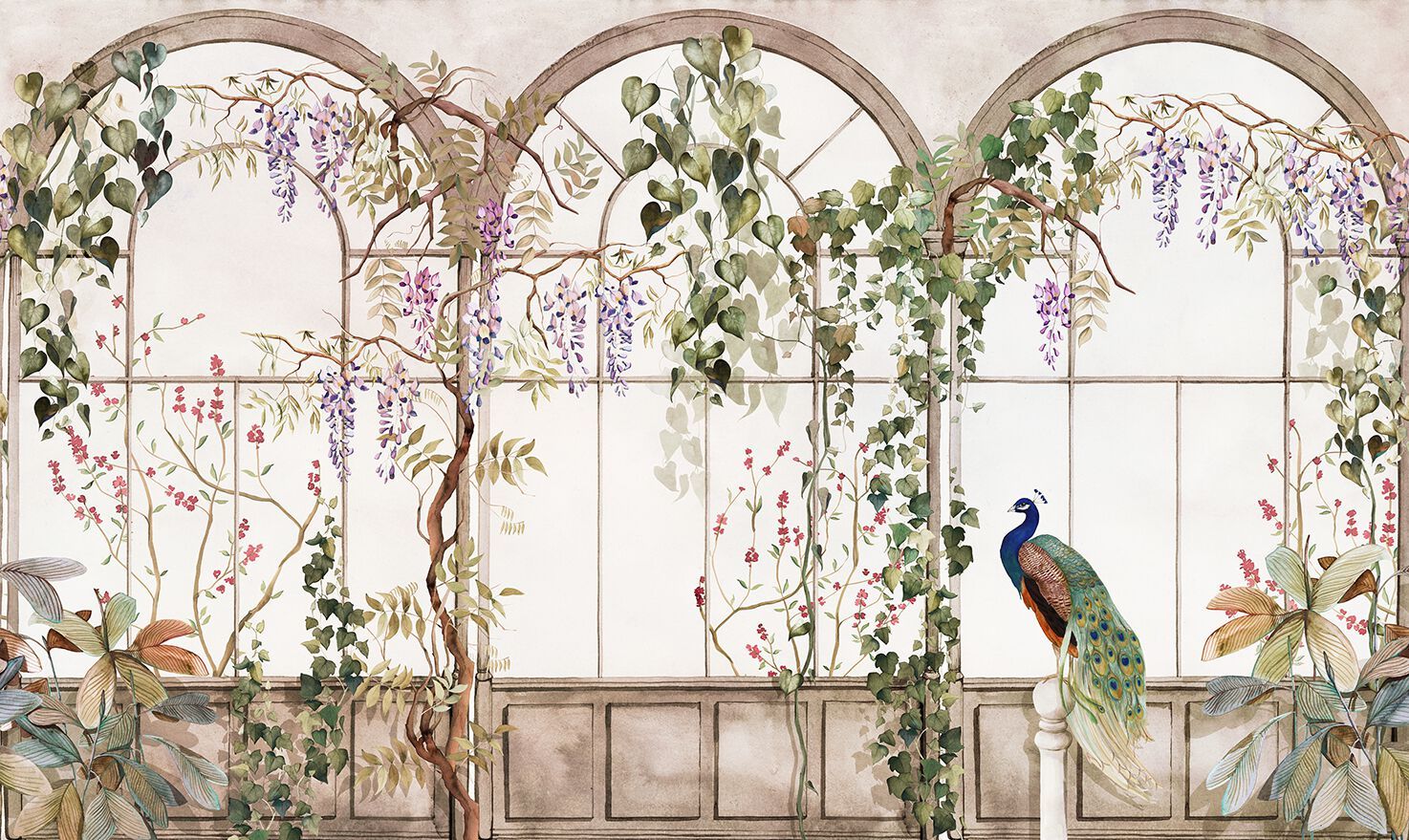 Обои с цветочными мотивами Jannelli&Volpi SERRA PAVONE ARCH-00036106 - Вид №4