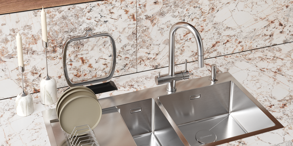 Кухонная мойка Akisame 100-2 LG-L OMOIKIRI 4973089 - Вид №2