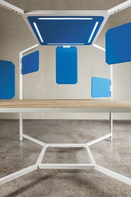 FANTONI Множественное рабочее место со звукопоглощающими перегородками для открытого пространства Hub sun-id-1471219 - Вид №4