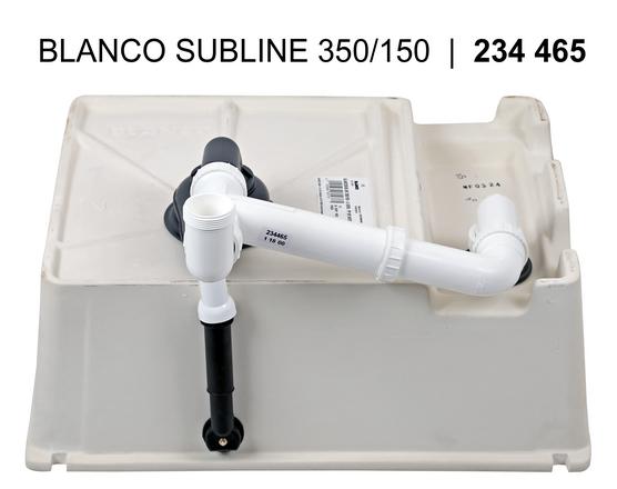 523741 Кухонная мойка Blanco Subline 350/150-U Ceramic белый  Blanco Subline Белый - Вид №7