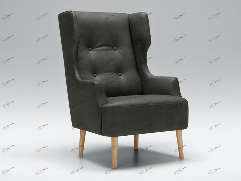 Sits Стеганое кожаное кресло с подлокотниками Play sun-id-1376079